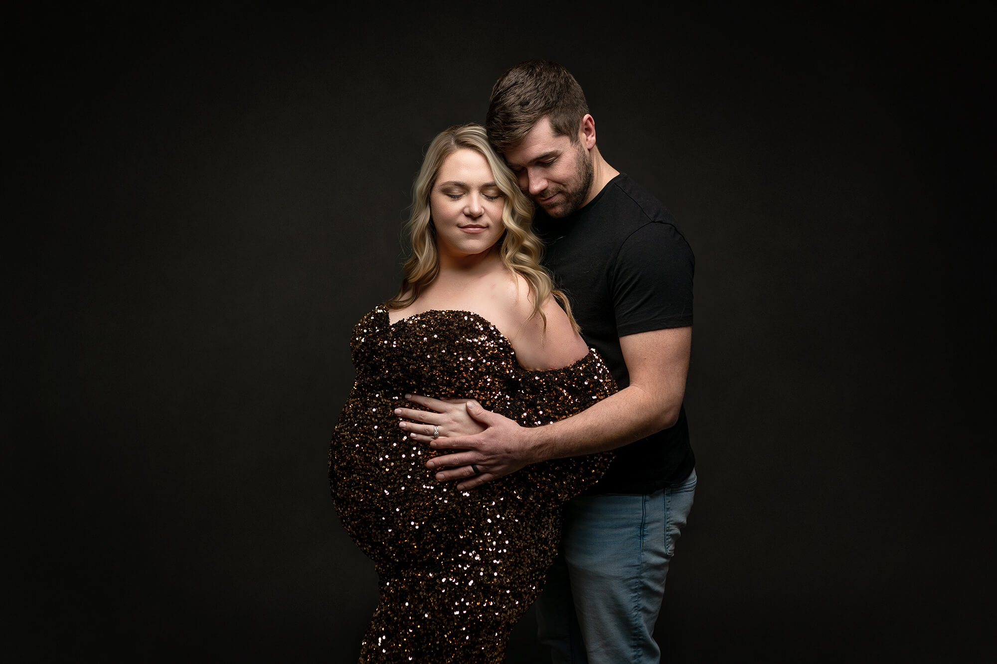 Studio maternity session in Southern Minnesota.