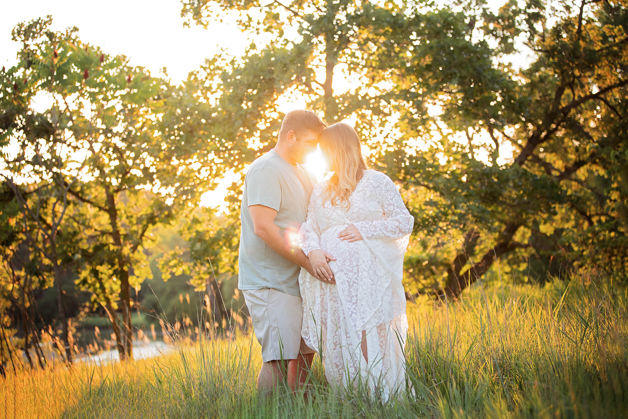 Outdoor maternity session with mommy and daddy to be in Southern Minnesota.